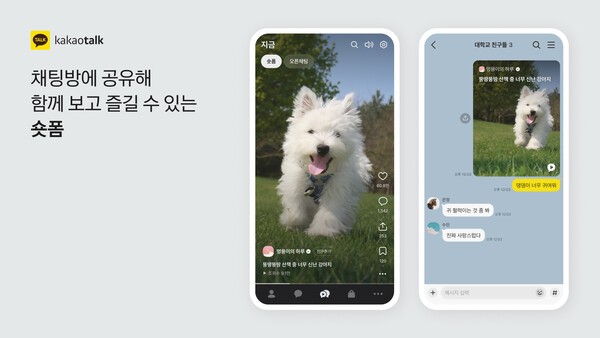 친구와 숏폼을 공유해 볼 수 있다. / 사진 카카오 