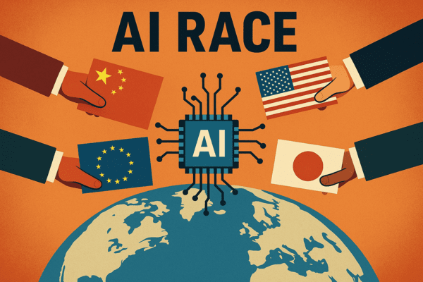 전 세계가 AI 시장 주도권을 놓고 경쟁을 펼치고 있다. / 사진 챗GPT로 생성