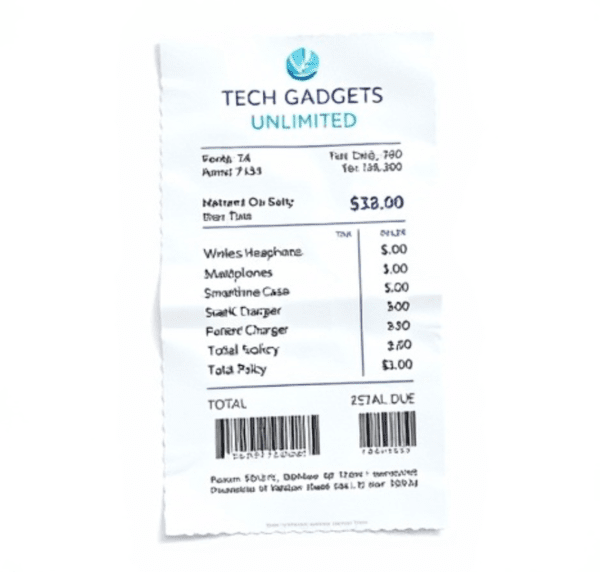 AI로 만든 가짜 영수증 / 사진 뤼튼으로 생성