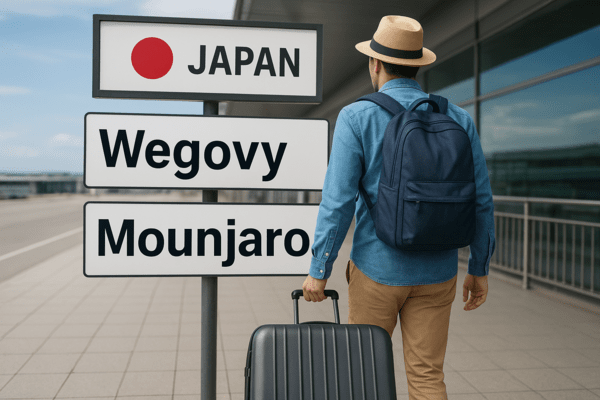 위고비와 마운자로 구매차 일본을 찾는 여행객 모습을 가상으로 만든 이미지 / 사진 챗GPT로 생성