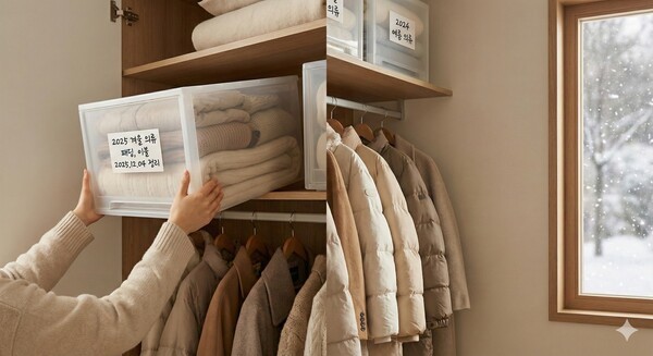 계절박스는 라벨링 후 일정한 공간에서 순환하는 방식으로 활용한다. /김지현 컨설턴트