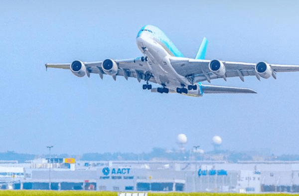 지상을 떠나는 항공기 모습 / 사진 인천공항공사 홈페이지 갈무리