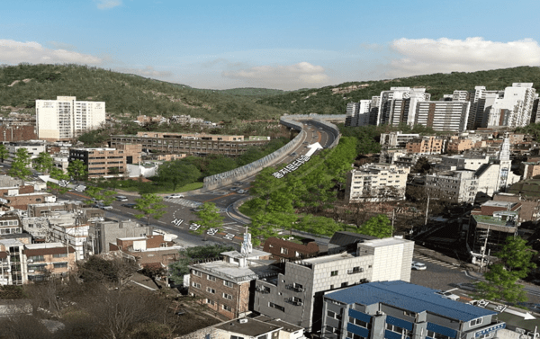 지하화 후의 홍은IC(홍지문 터널 입구) 모습 예상도 / 사진 서울시