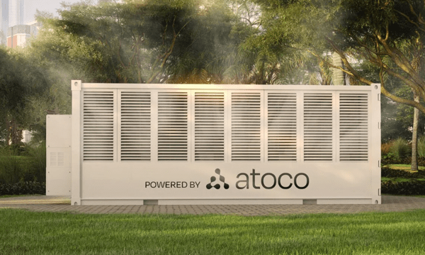 탄소 포집·활용·저장 기술을 지원하는 컨테이너 모습 / 사진 atoco 홈페이지 갈무리