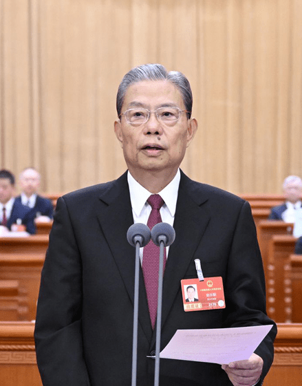 자오러지 중국 전인대 의장 / 사진 전인대 홈페이지 갈무리