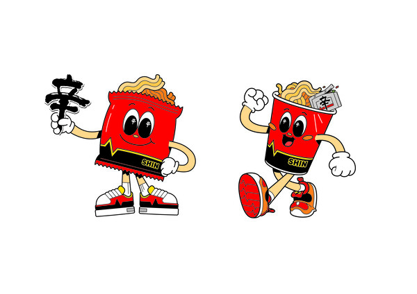 농심이 신라면 출시 40주년을 기념해 내놓은 새로운 키릭터