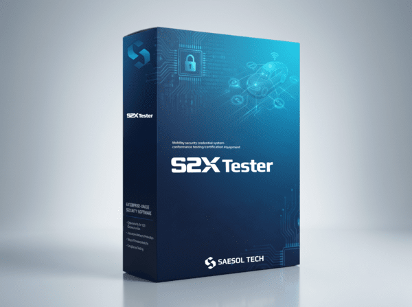 새솔테크가 개발한 차세대 V2X 보안 인증체계 규격 시험장비 모습 / 사진 TTA