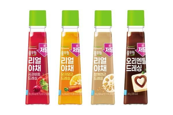 풀무원이 선보인 저당 드레싱 4종 모습 / 사진 풀무원