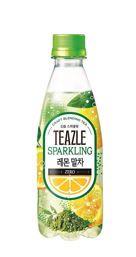 웅진식품의 티즐 스파클링 레몬말차 모습 / 사진 웅진식품