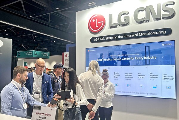 18일~19일 미국 캘리포니아주 산호세에서 열린 ‘IoT 테크 엑스포 2026’에 마련된 LG CNS 부스 모습 / 사진 LG CNS