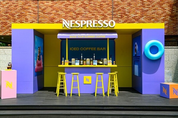 네스프레소의 아이스 커피 바(Nespresso Iced Coffee Bar) 팝업 전경 / 사진 네스프레소